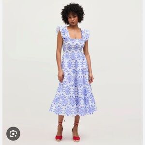 Hill House Ellie Nap Dress in Blue Shell Mosaic, EUC medium